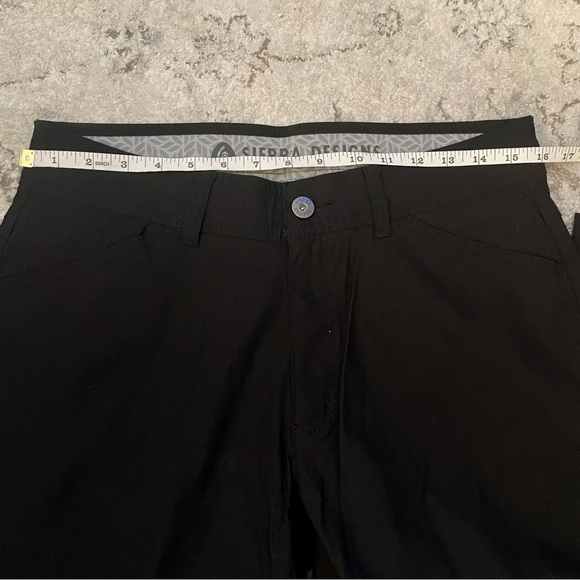 Sierra Designs Black Technical Trousers Size Large - Picture 12 of 12